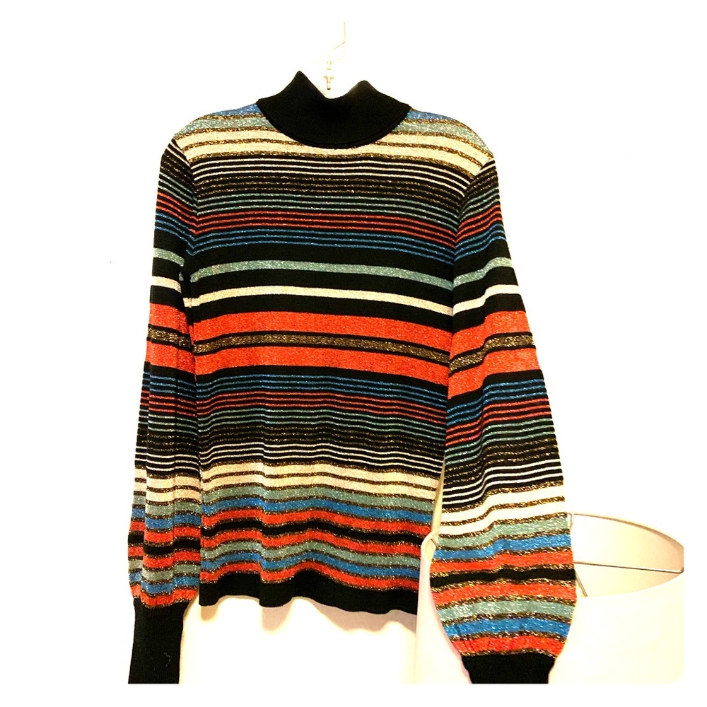 Vintage acrylic mock turtleneck blouse